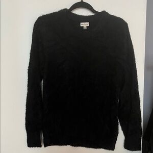 BLEU GRAY | Fuzzy Black Sweater Sz M